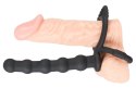 Pierścień Na Penisa I Jądra Z Analnym Dildo - Black Velvets Black Velvets