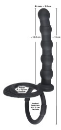 Pierścień Na Penisa I Jądra Z Analnym Dildo - Black Velvets Black Velvets