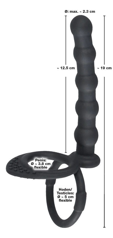 Pierścień Na Penisa I Jądra Z Analnym Dildo - Black Velvets Black Velvets Pierścień Na Penisa I Jądra Z Analnym Dildo - Black Velvets Black Velvets