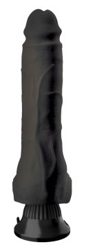 Real Feel Deluxe - Czarny Naturalny Wibrator Z Żyłami I Żołędziem 23cm Real Feel Deluxe