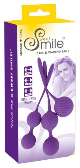 Sweet Smile - Zestaw 3 Kulek Miłości O Różnej Strukturze Stymulującej Sweet Smile