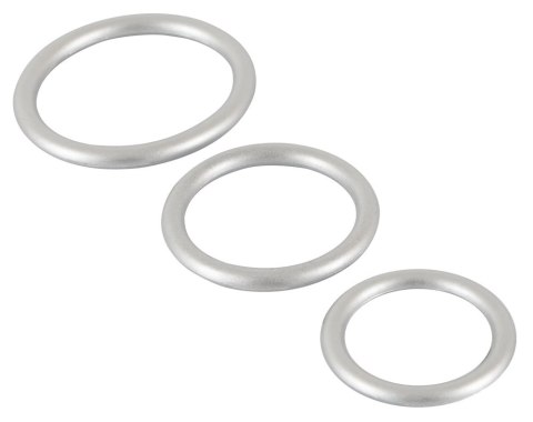 You2Toys - Metaliczny, silikonowy pierścień erekcyjny SE - zestaw - 3 szt You2Toys You2Toys - Metaliczny, silikonowy pierścień erekcyjny SE - zestaw - 3 szt You2Toys