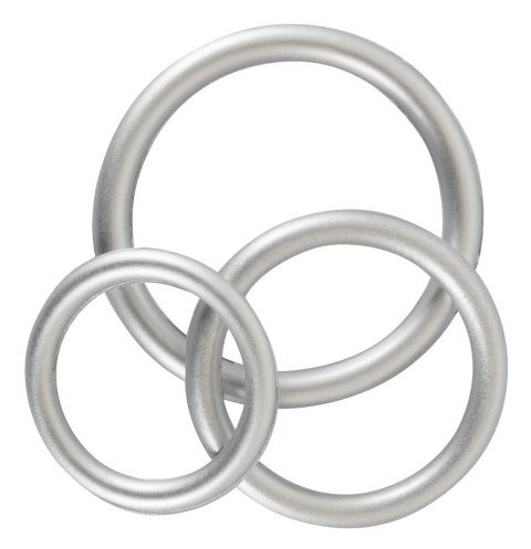 You2Toys - Metaliczny, silikonowy pierścień erekcyjny SE - zestaw - 3 szt You2Toys You2Toys - Metaliczny, silikonowy pierścień erekcyjny SE - zestaw - 3 szt You2Toys
