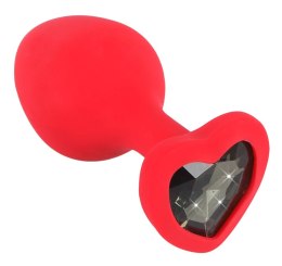 You2Toys - Silikonowy korek analny - serce - średni You2Toys