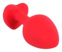 You2Toys - Silikonowy korek analny - serce - średni You2Toys