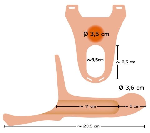 You2Toys - Średnie, silikonowe dildo na pasku You2Toys You2Toys - Średnie, silikonowe dildo na pasku You2Toys