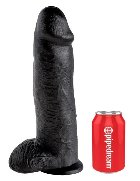 King Cock - Realistyczne Dildo Z Jądrami Czarne 30 CM King Cock King Cock - Realistyczne Dildo Z Jądrami Czarne 30 CM King Cock