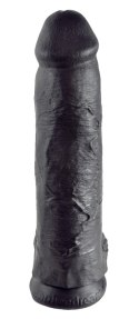 King Cock - Realistyczne Dildo Z Jądrami Czarne 30 CM King Cock
