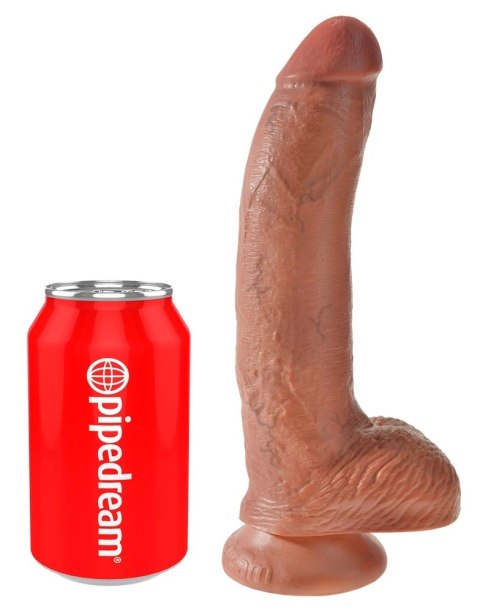 King Cock - Realistyczne Dildo Z Żołędziem Jądrami I Żyłkami 23 CM Ciemny Kolor Skóry King Cock King Cock - Realistyczne Dildo Z Żołędziem Jądrami I Żyłkami 23 CM Ciemny Kolor Skóry King Cock
