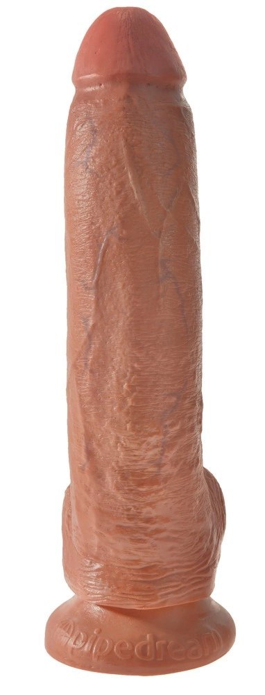 King Cock - Realistyczne Dildo Z Żołędziem Jądrami I Żyłkami 23 CM Ciemny Kolor Skóry King Cock King Cock - Realistyczne Dildo Z Żołędziem Jądrami I Żyłkami 23 CM Ciemny Kolor Skóry King Cock