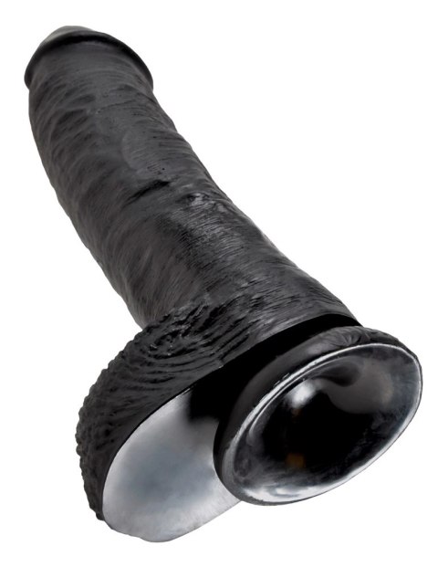 King Cock - Realistyczne Dildo Z Żołędziem Jądrami I Żyłkami 25 CM Czarny King Cock King Cock - Realistyczne Dildo Z Żołędziem Jądrami I Żyłkami 25 CM Czarny King Cock