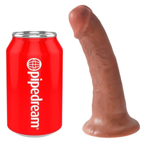 King Cock - Realistyczne Dildo Z Żyłkami I Przyssawką 15 CM Ciemny Kolor Skóry King Cock King Cock - Realistyczne Dildo Z Żyłkami I Przyssawką 15 CM Ciemny Kolor Skóry King Cock