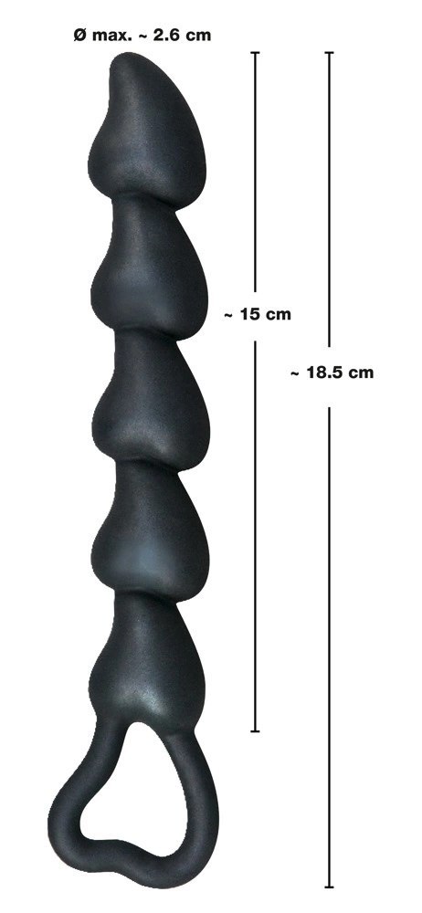 Koraliki Analne W Kształcie Serca - Black Velvets Black Velvets Koraliki Analne W Kształcie Serca - Black Velvets Black Velvets