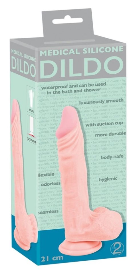 Medical Silicone - Medyczne Silikonowe Dildo 21cm Medical Silicone Medical Silicone - Medyczne Silikonowe Dildo 21cm Medical Silicone