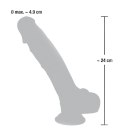 Medical Silicone - Medyczne Silikonowe Dildo 24cm Medical Silicone