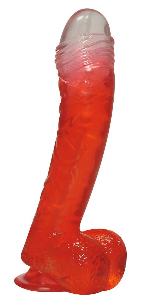 NMC - Naturalne Dildo Elastyczne W Kolorze Czerwonym 17cm NMC NMC - Naturalne Dildo Elastyczne W Kolorze Czerwonym 17cm NMC
