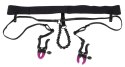 Bad Kitty - Czarne Stringi Z Zaciskami Na Wargi Sromowe Bad Kitty