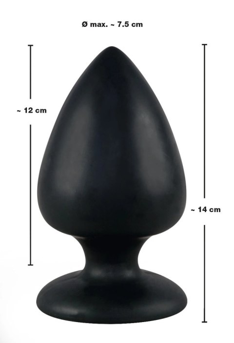 Bardzo Duży XXL Korek Analny Z Przyssawką - Black Velvets Black Velvets Bardzo Duży XXL Korek Analny Z Przyssawką - Black Velvets Black Velvets