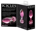 Icicles - Szklany Korek Analny Z Zatyczką W Kształcie Kwiatu Icicles