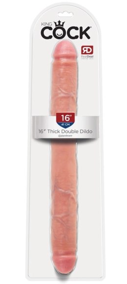 King Cock - Realistyczne Podwójne Dildo Cieliste 42 CM King Cock
