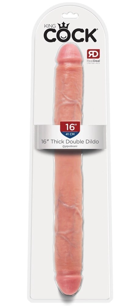 King Cock - Realistyczne Podwójne Dildo Cieliste 42 CM King Cock King Cock - Realistyczne Podwójne Dildo Cieliste 42 CM King Cock