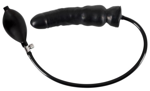 LATE X - Nadmuchiwane Lateksowe Czarne Dildo 20 CM Late X LATE X - Nadmuchiwane Lateksowe Czarne Dildo 20 CM Late X