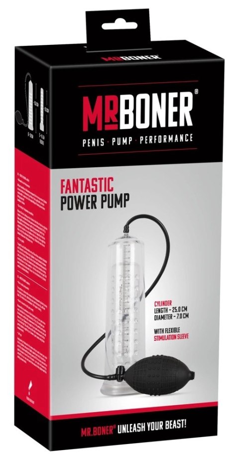 Mr Boner - Ręczna Pompka Do Penisa 25cm Mister Boner