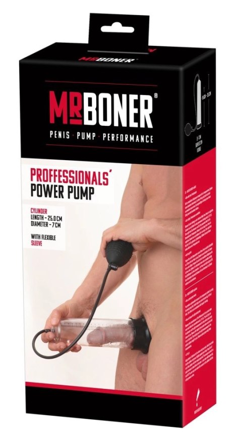 Mr Boner - Ręczna Pompka Do Penisa Z Mankietem 25cm Mister Boner Mr Boner - Ręczna Pompka Do Penisa Z Mankietem 25cm Mister Boner