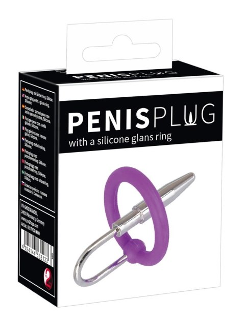 Penisplug - Fioletowy Pierścień Z Dilatorem Do Penisa Penisplug Penisplug - Fioletowy Pierścień Z Dilatorem Do Penisa Penisplug