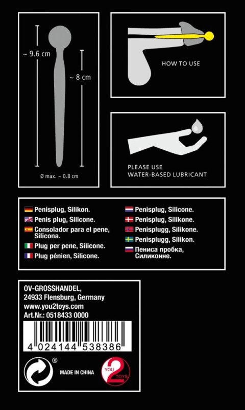 Penisplug - Niebieski Dilator Z Kulką Do Cewki Moczowej Penisplug Penisplug - Niebieski Dilator Z Kulką Do Cewki Moczowej Penisplug