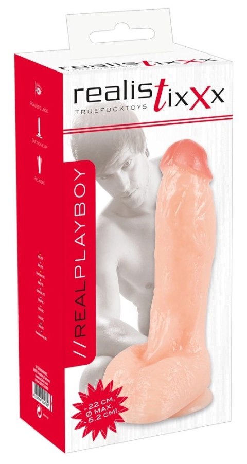 Realistixxx - Naturalne Dildo Z Żyłami Żołędziem I Jądrami 23cm Realistixxx Realistixxx - Naturalne Dildo Z Żyłami Żołędziem I Jądrami 23cm Realistixxx