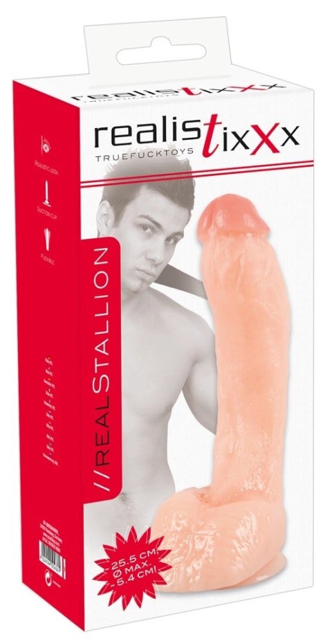Realistixxx - Naturalne Dildo Z Żyłami Żołędziem I Jądrami 27.5cm Realistixxx Realistixxx - Naturalne Dildo Z Żyłami Żołędziem I Jądrami 27.5cm Realistixxx