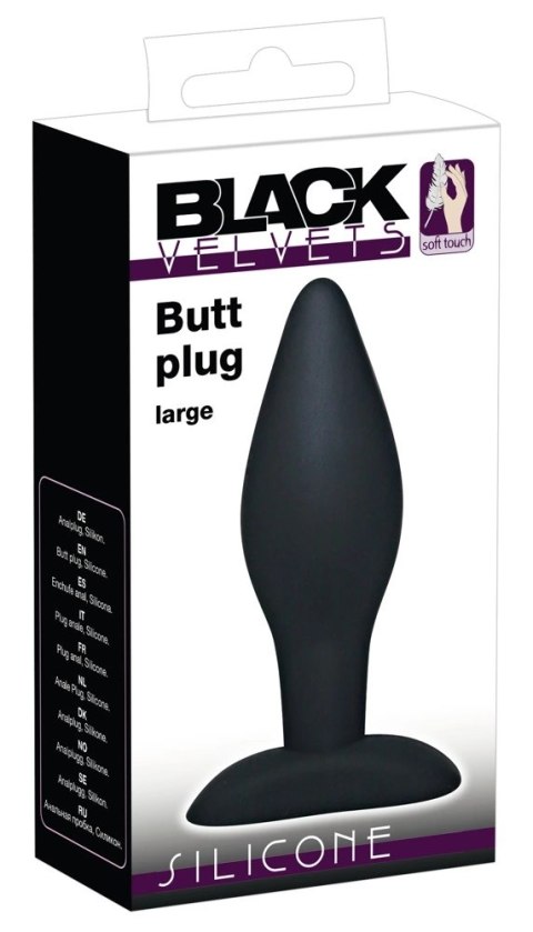 Silikonowy Korek Analny Duży(12cm) - Black Velvets Black Velvets Silikonowy Korek Analny Duży(12cm) - Black Velvets Black Velvets