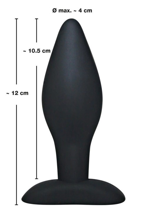 Silikonowy Korek Analny Duży(12cm) - Black Velvets Black Velvets Silikonowy Korek Analny Duży(12cm) - Black Velvets Black Velvets