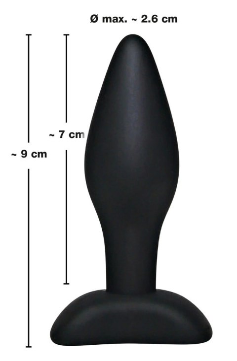 Silikonowy Korek Analny Mały(9cm) - Black Velvets Black Velvets Silikonowy Korek Analny Mały(9cm) - Black Velvets Black Velvets