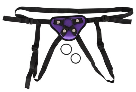You2Toys - Zestaw - pasek na dildo + 3 pierścienie erekcyjne You2Toys You2Toys - Zestaw - pasek na dildo + 3 pierścienie erekcyjne You2Toys