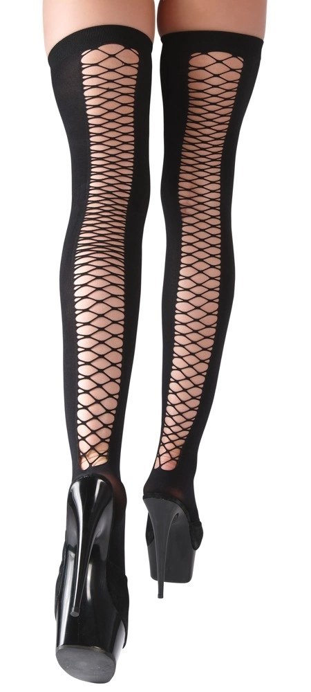 Cottelli LEGWEAR - Czarne Pończochy Z Siateczką Z Tyłu M/L Cottelli LEGWEAR Cottelli LEGWEAR - Czarne Pończochy Z Siateczką Z Tyłu M/L Cottelli LEGWEAR