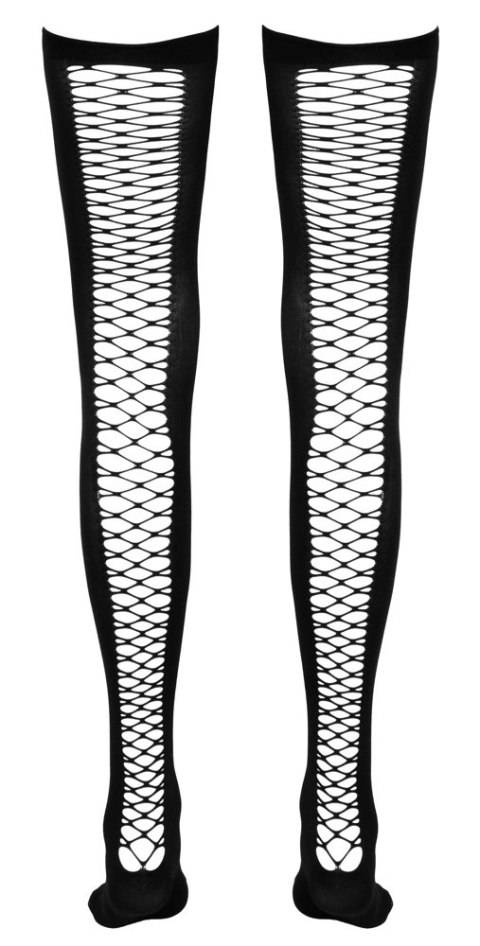 Cottelli LEGWEAR - Czarne Pończochy Z Siateczką Z Tyłu M/L Cottelli LEGWEAR Cottelli LEGWEAR - Czarne Pończochy Z Siateczką Z Tyłu M/L Cottelli LEGWEAR