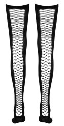 Cottelli LEGWEAR - Czarne Pończochy Z Siateczką Z Tyłu S/M Cottelli LEGWEAR