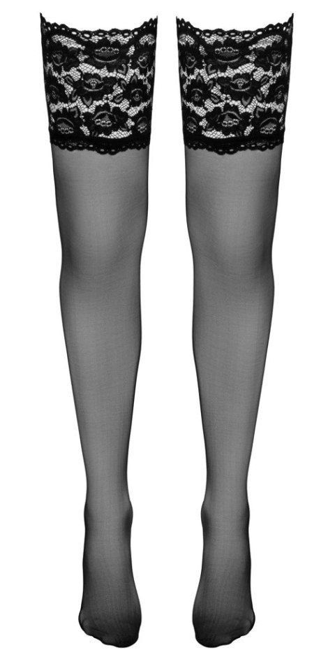 Cottelli LEGWEAR - Czarne Pończochy Z Szeroką Koronką 4 Cottelli LEGWEAR Cottelli LEGWEAR - Czarne Pończochy Z Szeroką Koronką 4 Cottelli LEGWEAR