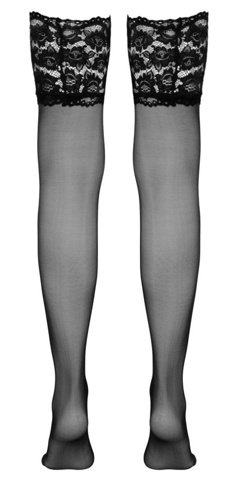Cottelli LEGWEAR - Czarne Pończochy Z Szeroką Koronką 4 Cottelli LEGWEAR Cottelli LEGWEAR - Czarne Pończochy Z Szeroką Koronką 4 Cottelli LEGWEAR
