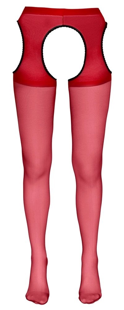 Cottelli LEGWEAR - Czerwone Rajstopy Z Pasem Do Pończoch S/M Cottelli LEGWEAR Cottelli LEGWEAR - Czerwone Rajstopy Z Pasem Do Pończoch S/M Cottelli LEGWEAR