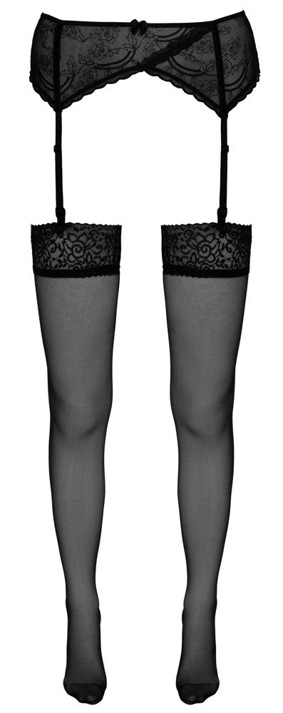 Cottelli LEGWEAR - Klasyczne Czarne Pończochy Z Elegancką Koronką 5 Cottelli LEGWEAR Cottelli LEGWEAR - Klasyczne Czarne Pończochy Z Elegancką Koronką 5 Cottelli LEGWEAR