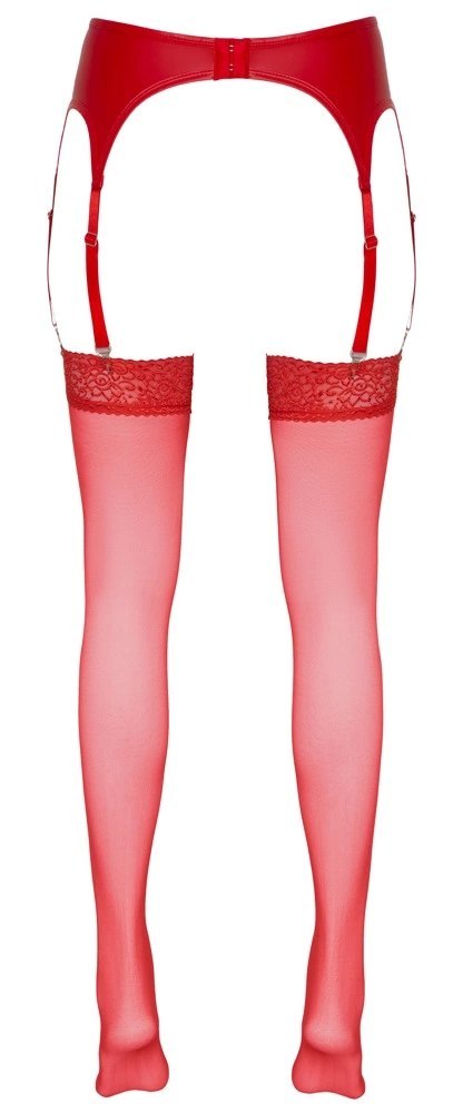 Cottelli LEGWEAR - Klasyczne Czerwone Pończochy Z Elegancką Koronką 3 Cottelli LEGWEAR Cottelli LEGWEAR - Klasyczne Czerwone Pończochy Z Elegancką Koronką 3 Cottelli LEGWEAR