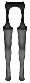 Cottelli LEGWEAR - Rajstopy Z Wyglądem Pasa Do Pończoch Czarne S/M Cottelli LEGWEAR