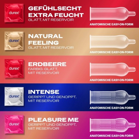 Durex - 40 Prezerwatyw Love Mix 5 Różnych Odmian Durex Durex - 40 Prezerwatyw Love Mix 5 Różnych Odmian Durex