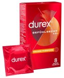 Durex - Duże Prezerwatywy Na Bazie Silikonu Ze Smoczkiem gefühlsecht extra larg8 8szt Durex