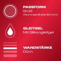 Durex - Duże Prezerwatywy Na Bazie Silikonu Ze Smoczkiem gefühlsecht extra larg8 8szt Durex