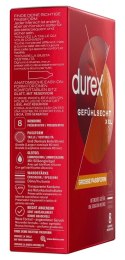 Durex - Duże Prezerwatywy Na Bazie Silikonu Ze Smoczkiem gefühlsecht extra larg8 8szt Durex