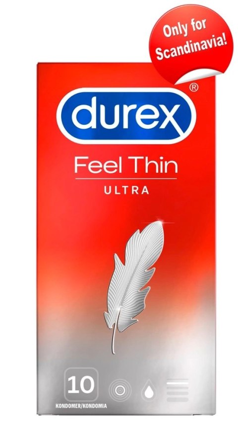Durex Feel Thin - Prezerwatywy 20% Cieńsze 10szt Durex Durex Feel Thin - Prezerwatywy 20% Cieńsze 10szt Durex